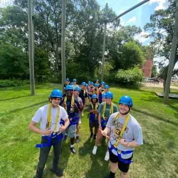 Group ropes course 