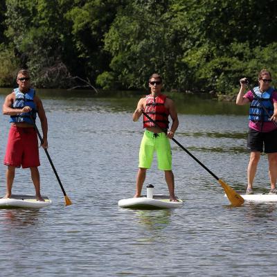 University Recreation paddleboarding class